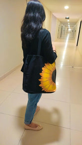 SUNFLOWER DESIGN TOTEBAG