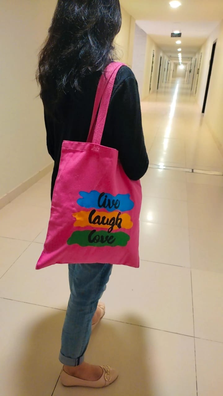 LIVE LAUGH LOVE  TOTEBAG