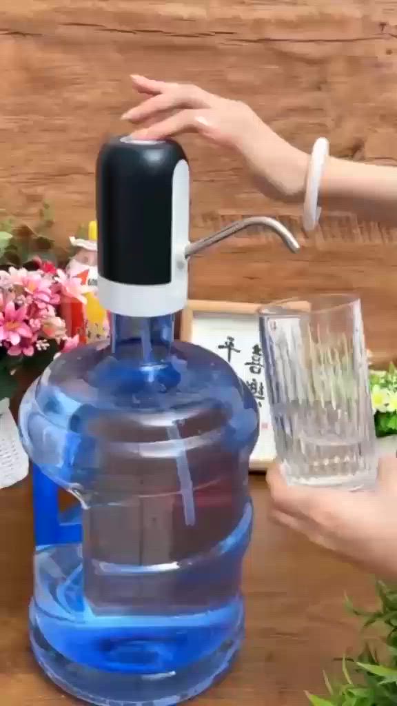 Water Bottle Pump, USB Charging Automatic Drinking Water Pump Portable Electric Water Dispenser Water Bottle Switch